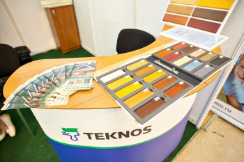 Яркие краски для защиты древесины "Teknos" (текнос)