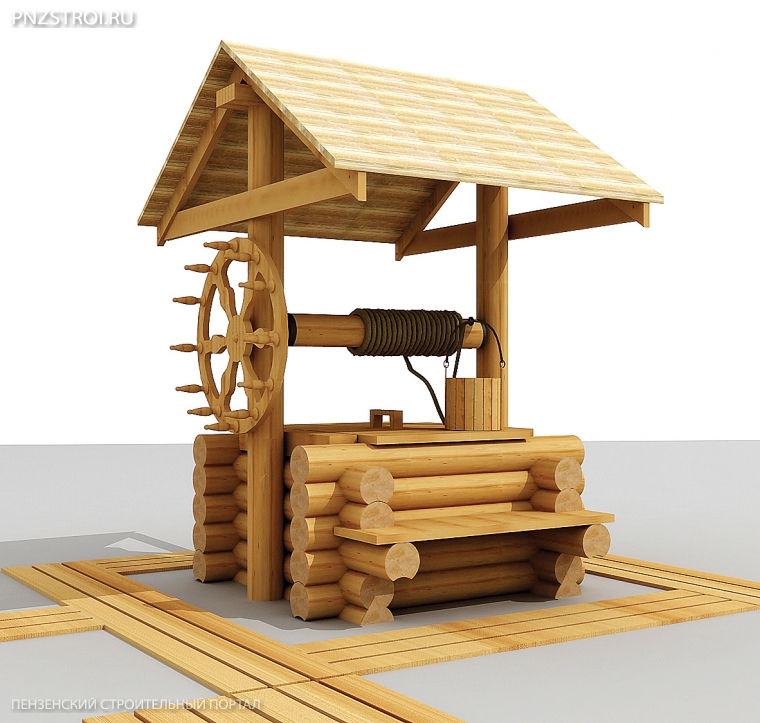 Технология сооружения деревянных колодцев