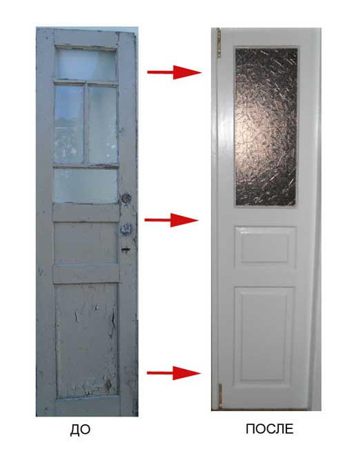 Этапы реставрационных работ по восстановлению межкомнатных дверей