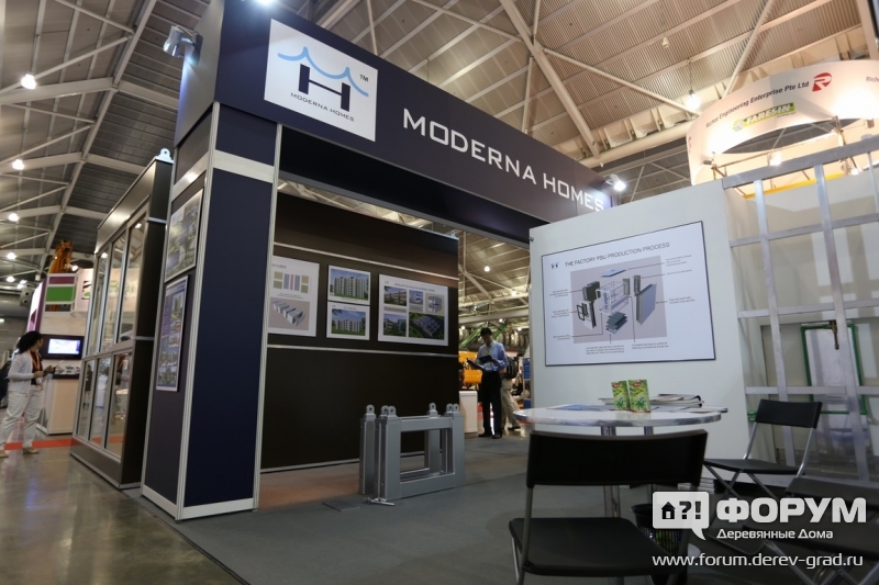 Стенд компании MODERNA HOMES1