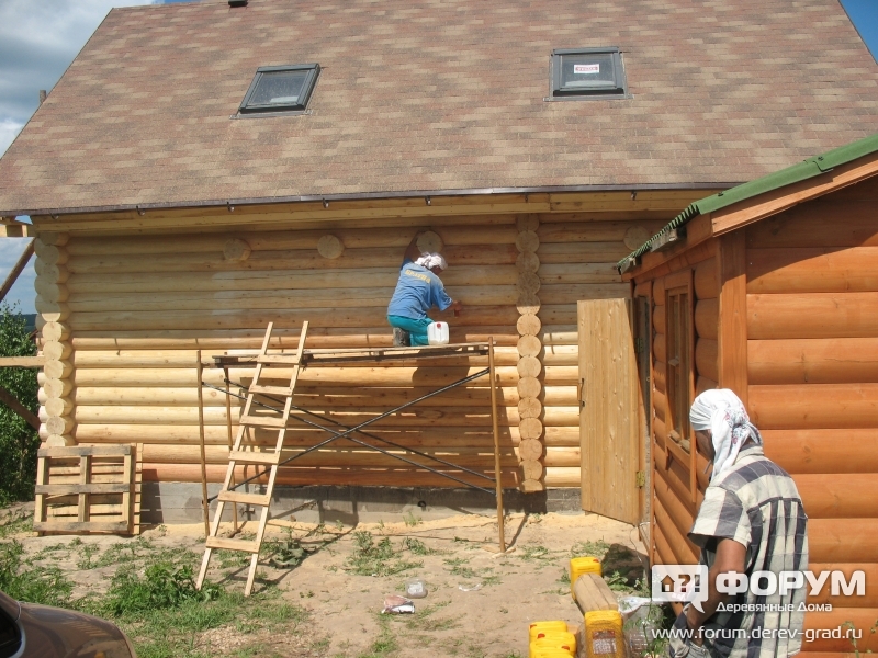 Баня оцилиндрованное бревно нарофоминск