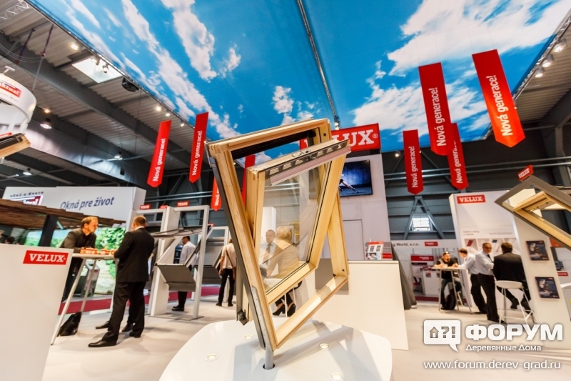 Стенд компании Velux - окна для крыш