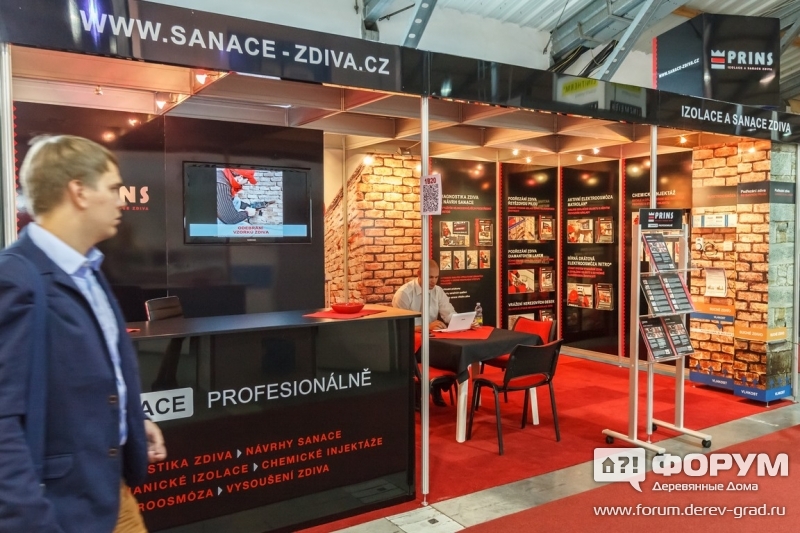 Стенд строительной компании Sanace