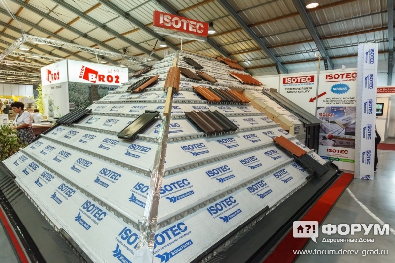 Стенд компании Isotec - изоляция крыш