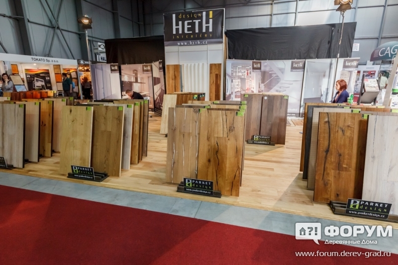 Стенд компании Heth - деревянные полы и оформление интерьера