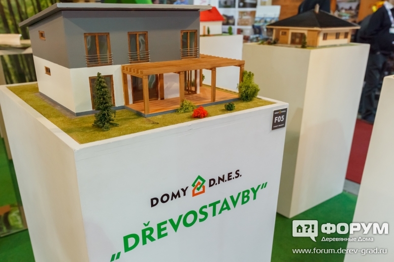 Макет дома спроектированного и построенного компанией Domy DNES