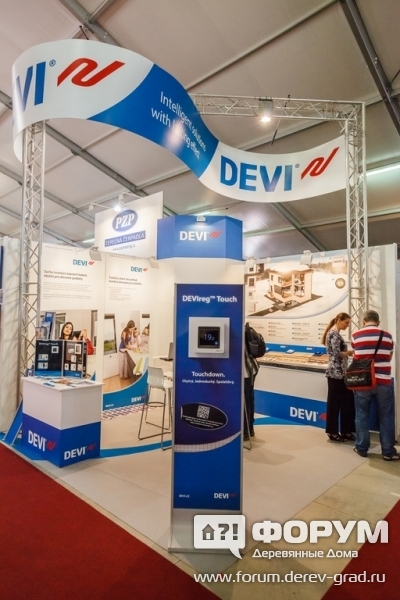 Стенд компании Devi комплексные интеллектуальные системы для отопления дома