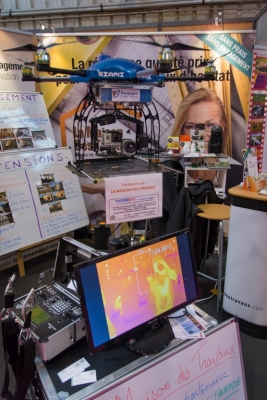 Дрон с инфракрасной камерой для замеров обмена теплом Thermibat