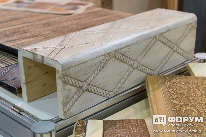 Образцы на стенде  Vintage Wood