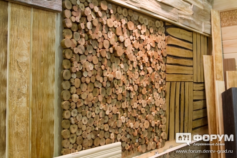 Образцы на стенде  Vintage Wood
