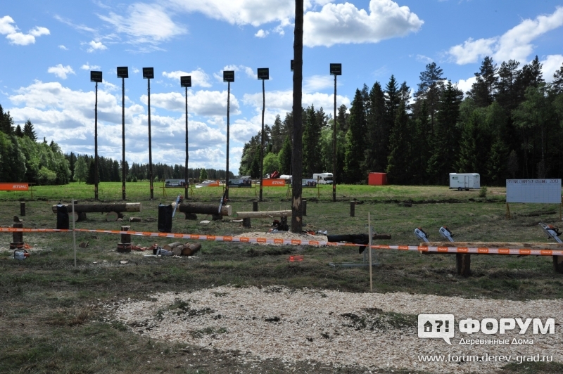 Стенд соревнований вальщиков Штиль (Stihl)