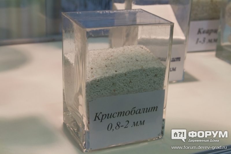 Образцы на стенде Минеральные наполнители