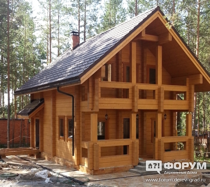Баня из клееного бруса