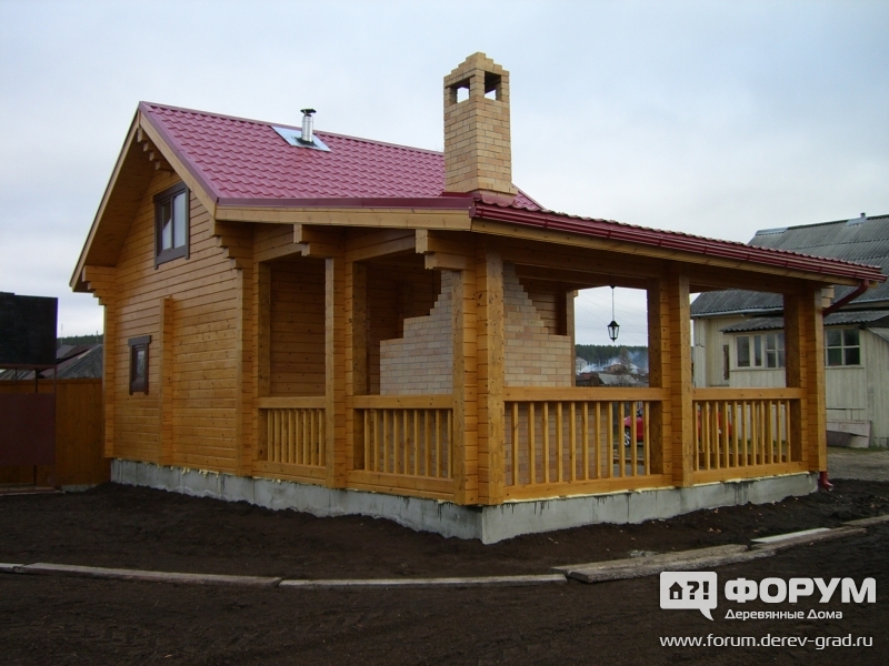 Баня из клееного бруса