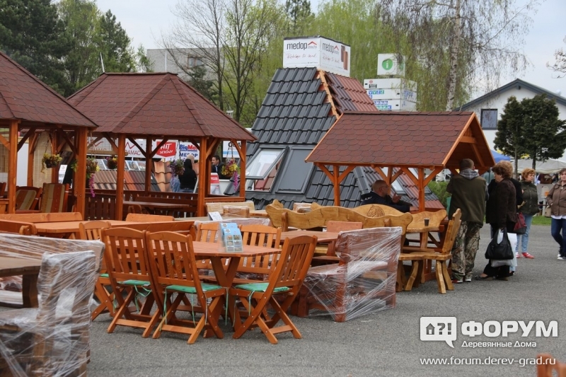 Черрепичные крыши для деревянных беседок Медоп (Medop)