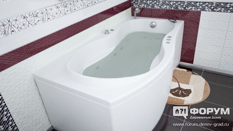 Акриловая ванна Aquanet Borneo