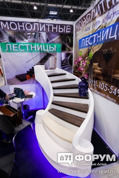Красивая лестница Монолитные лестницы