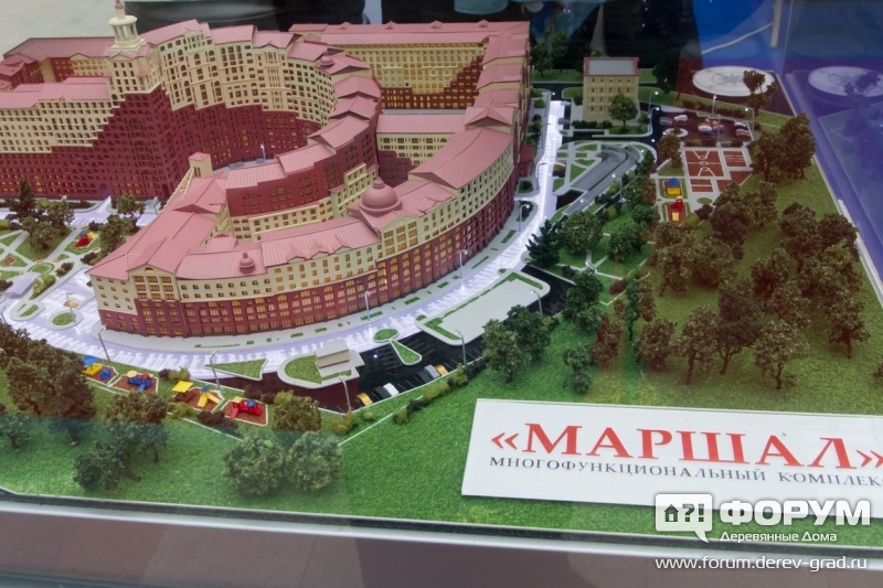 Макет жилого комплекса "Маршал" компании "УНР"