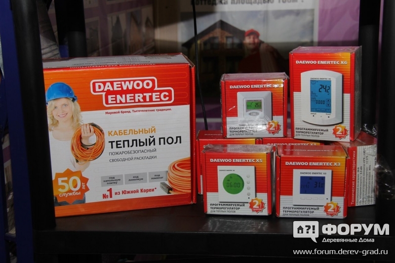 Кабельный теплый пол и программируемые терморегуляторы компании «Дэу Энертек» («DAEWOO ENERTEC»)