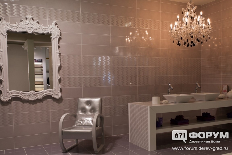 Пример интерьера ванной комнаты от SHABBY CHIC