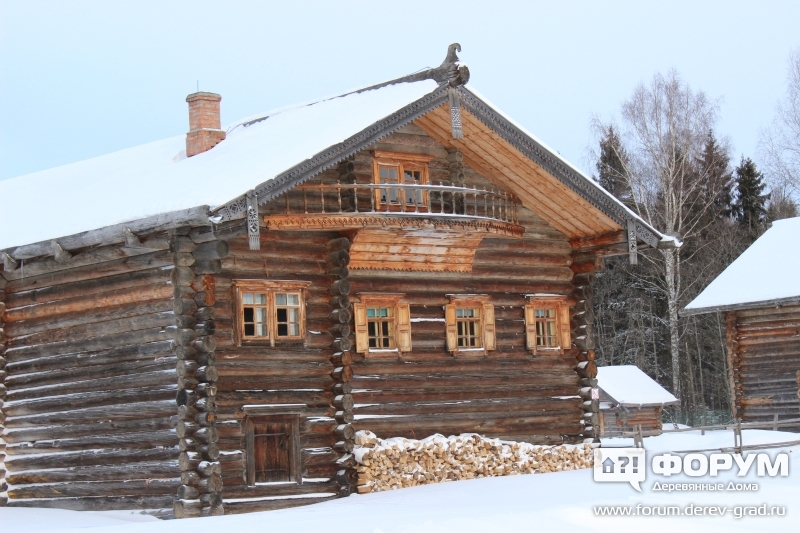 Фасад классической русской избы