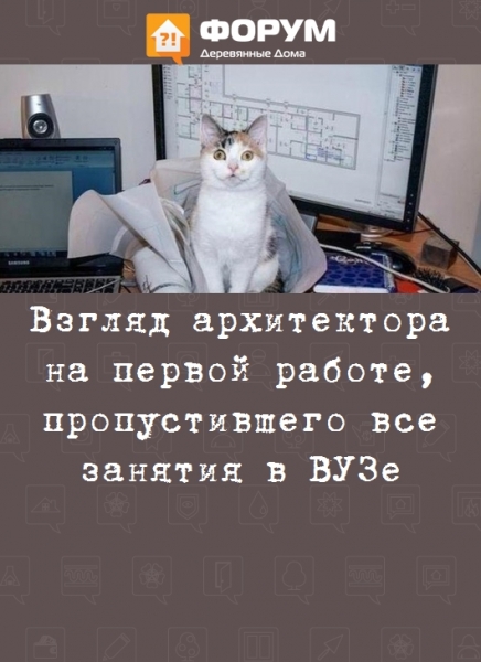 Взгляд архитектора на первой работе, пропустившего все занятия в ВУЗе