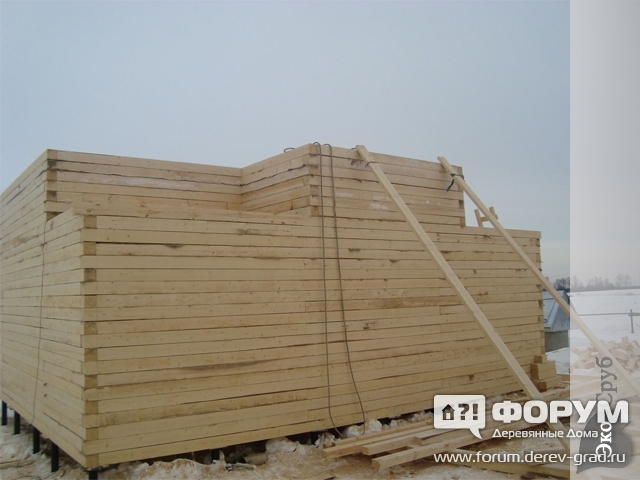 СТРОИТЕЛЬСТВО ДОМА ИЗ БРУСА ПО ПРОЕКТУ Д-50