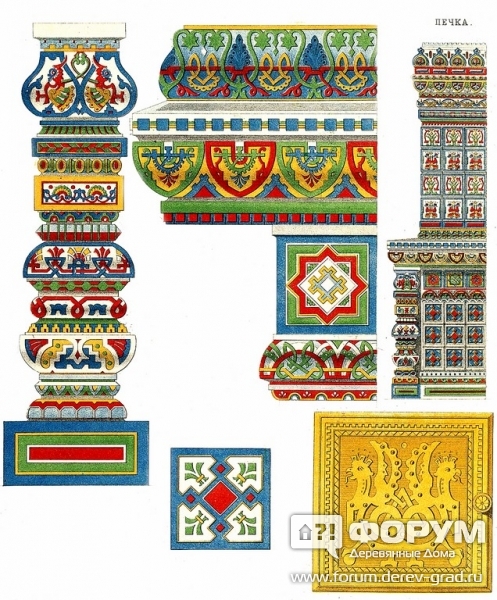 Русская печка загородного дома