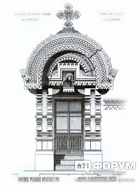 Резные элементы церкви