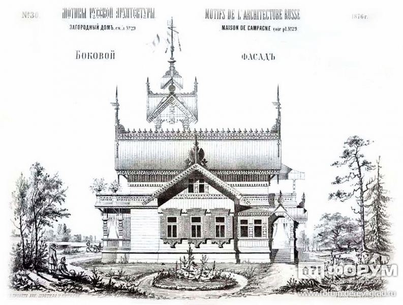 Боковой фасад загородного дома