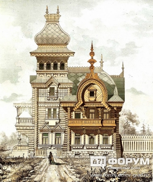 Эскиз загородного дома 1879 год