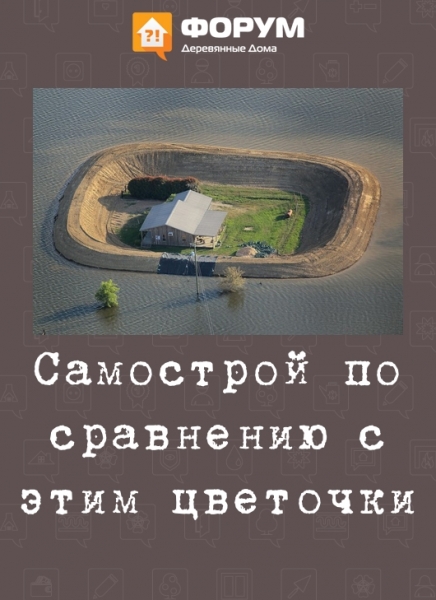 Самострой по сравнению с этим цветочки