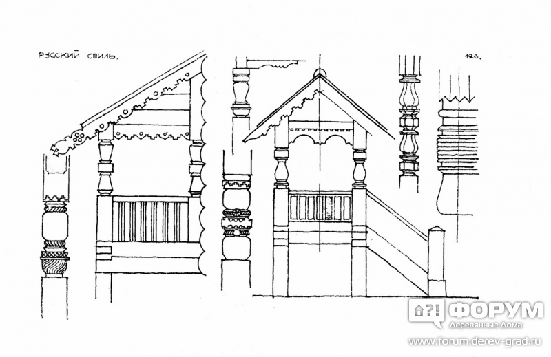 Деревянное зодчество чертеж