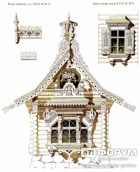 План и фасады загородного дома
