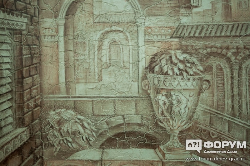Рельефная картина с элементами старения.  Davidov studio