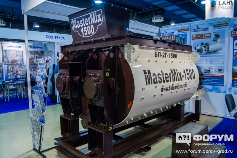 Двухвальный бетоносмеситель MasterMix-1500 (МастерМикс-150)