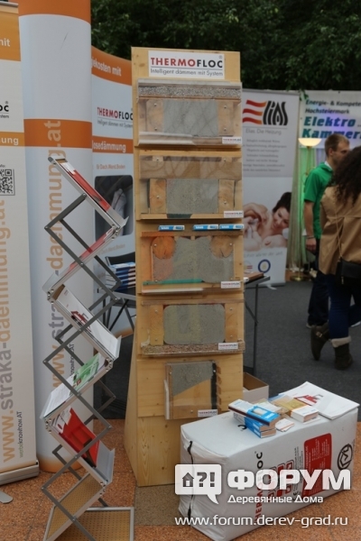 Утепление для построек из дерева "Термофлок" (Thermofloc)