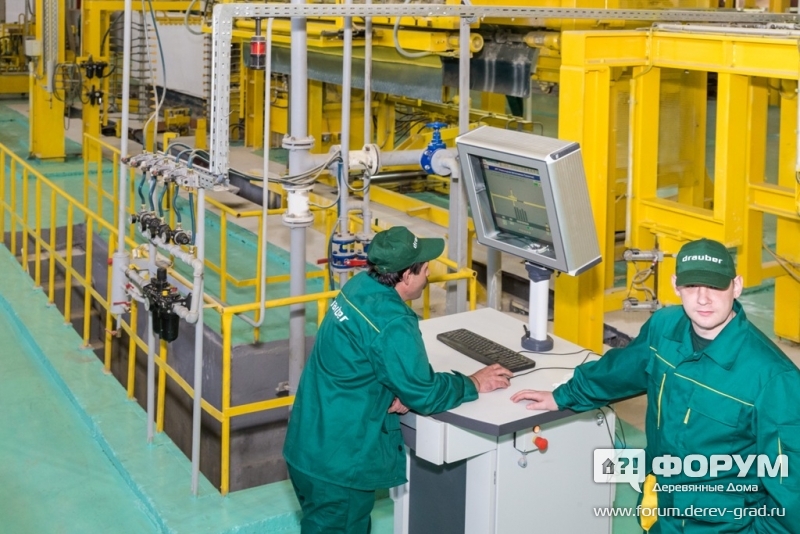 Демонстрация процесса производства газобетонных блоков