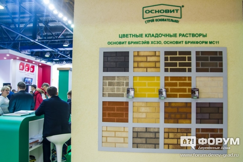 Цветные кладочные растворы от компании Основит
