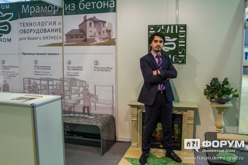 Мрамор из бетона от компании Систром