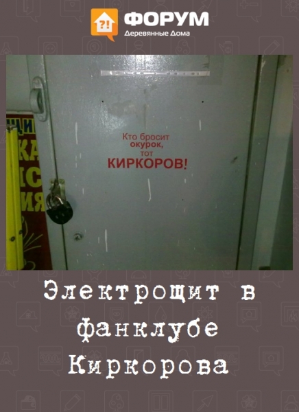 Электрощит в фанклубе Киркорова