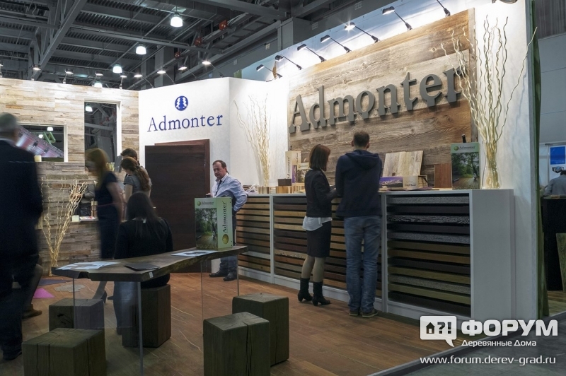 Напольные покрытия Admonter на стенде компании Европолы  Студия деревянного пола 1
