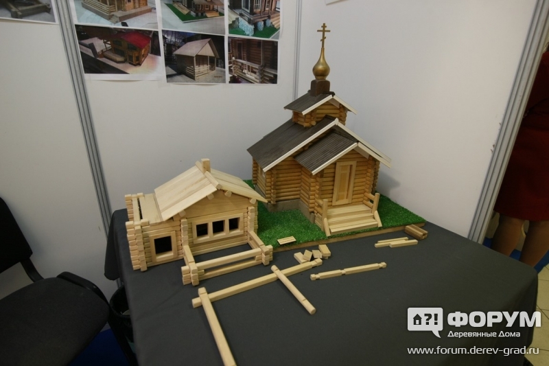 Пример сборных миниконструкций из дерева от кампании Уральский колледж технологии и предпренимательства