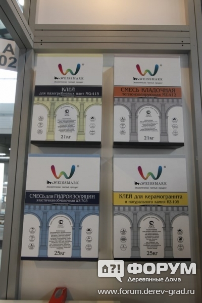 Клей, смеси кладочную и для гидроизоляции от компании Weissmark (Вейсмак)