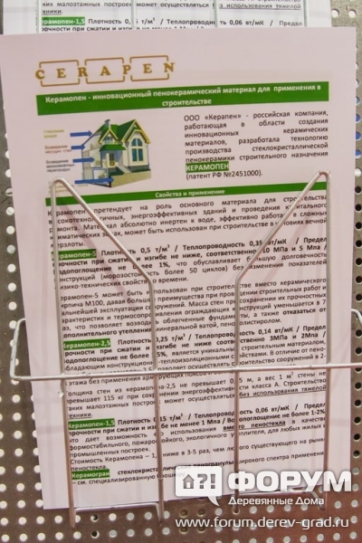 Пенокерамический материал Керамопен