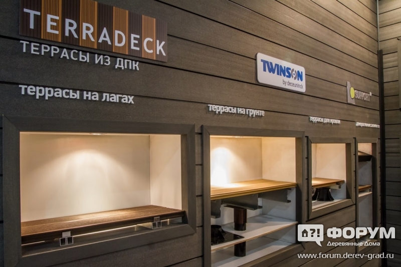 Красивые террасы из ДПК от компании Terradeck (Террадек)