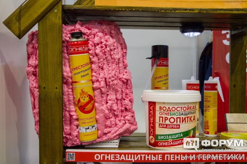 Огнезащитные пены и герметики от компании Огнеза