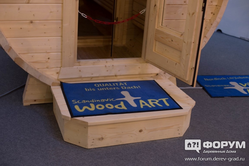 Красивые бани-бочки от компании Wood art (вуд арт)