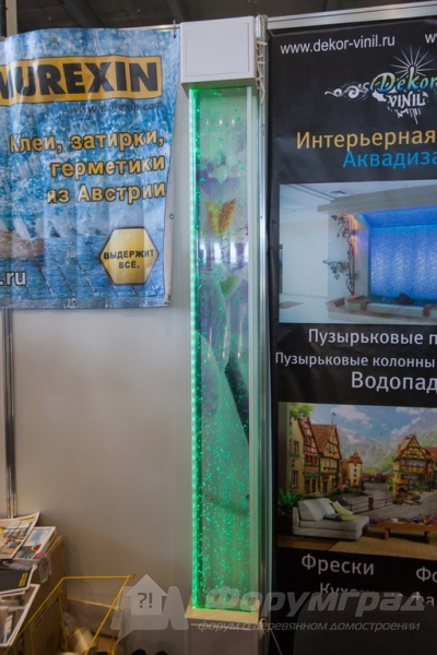 Пузырьковые панели, колонны и колоннады от компании Аквадизайн