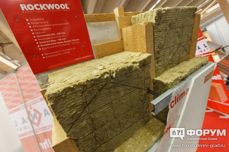 0015 Фрагмент стены и утепление компании Rockwool